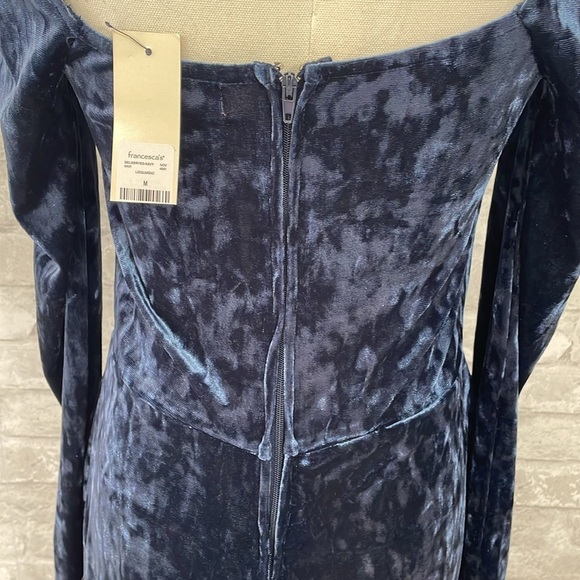 Francesca's Collections mi ami Leticia Waisted Velvet Mini Dress - Picture 5 of 8